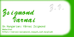 zsigmond varnai business card